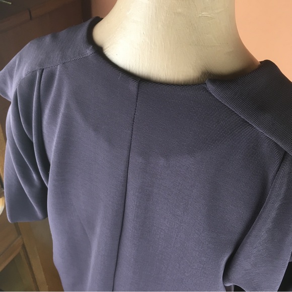 Vintage MaxMara Gray Draped Knit Dress - Small - Picture 7 of 13